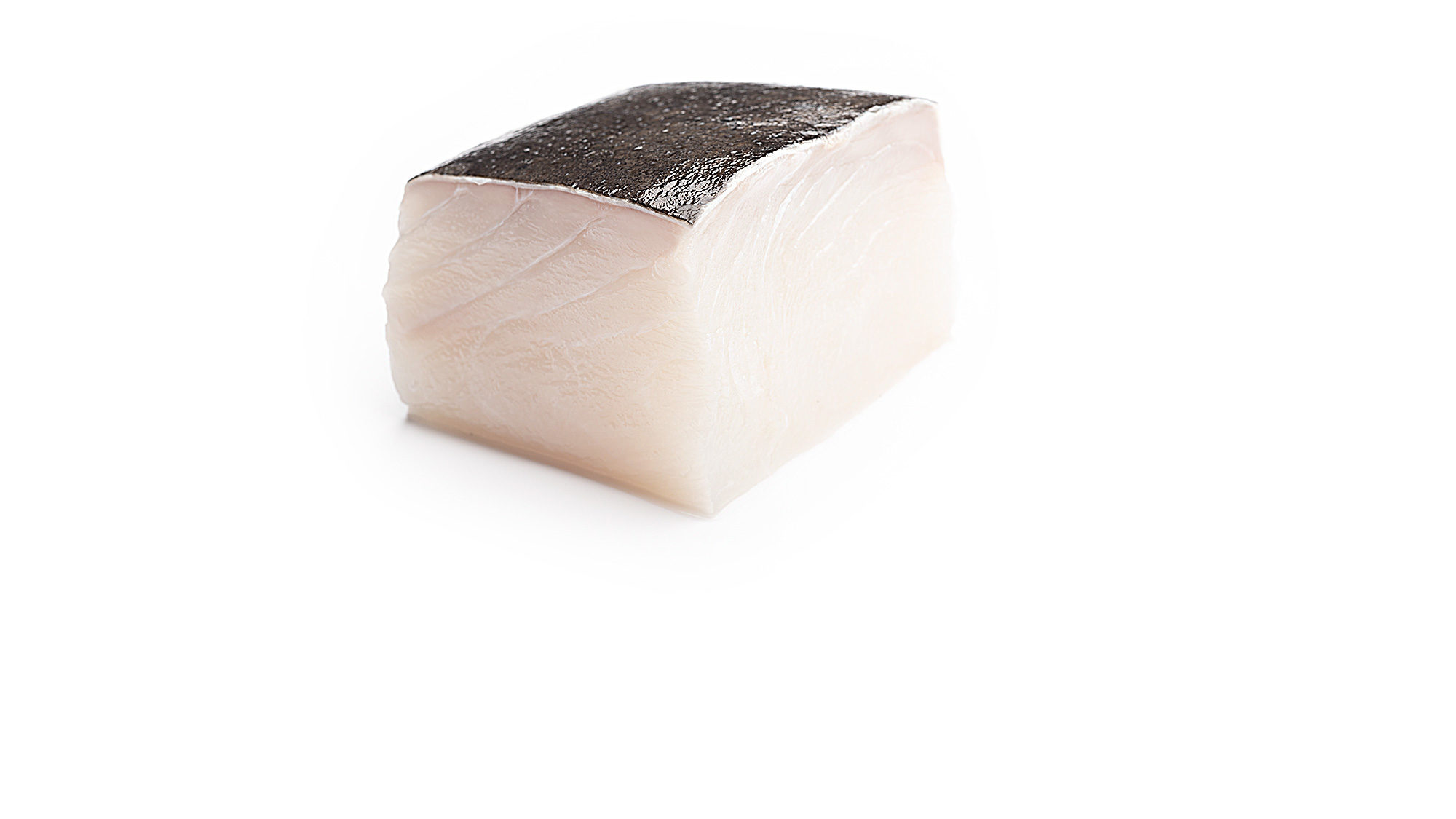 A fresh cut of halibut