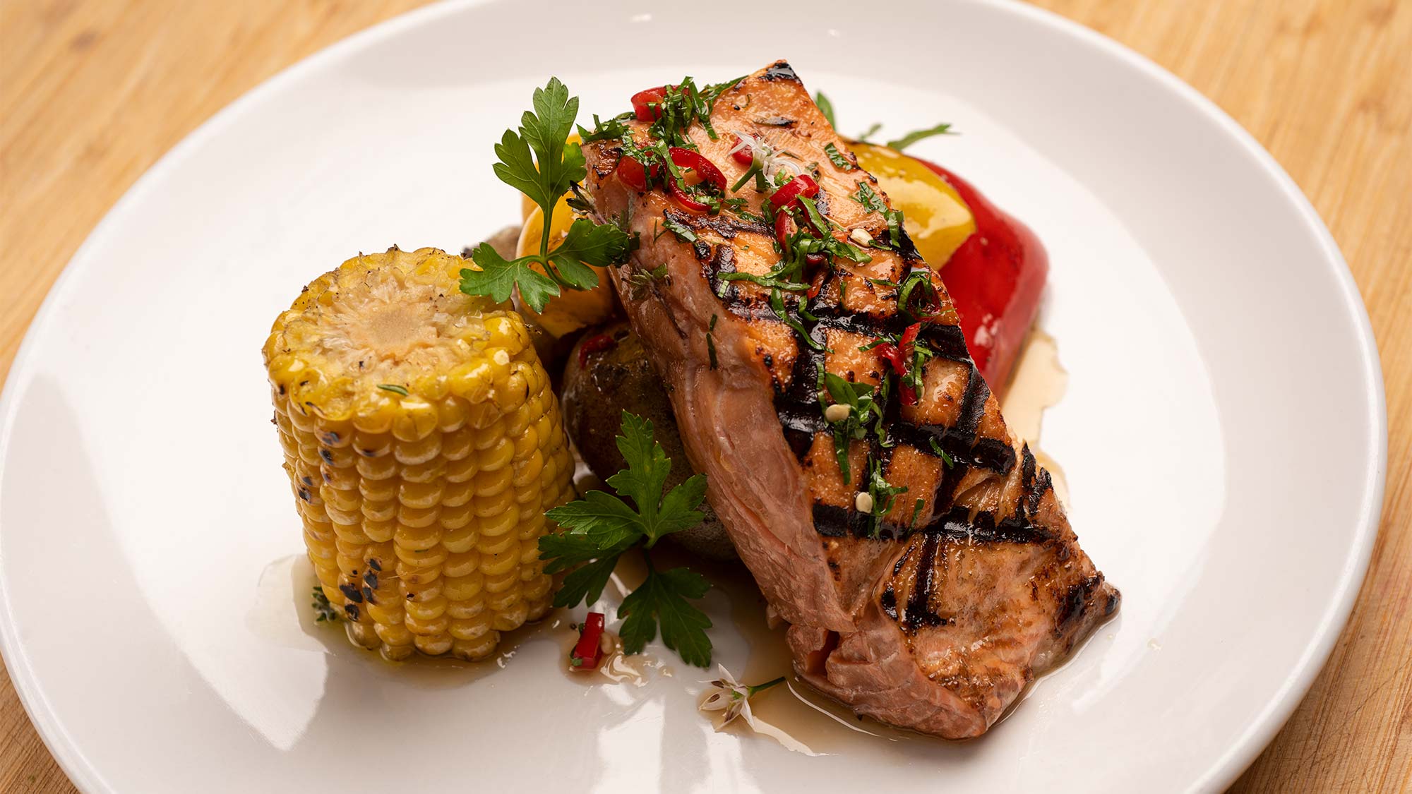 Sous Vide & Grilled Atlantic Salmon | Seafood from Canada